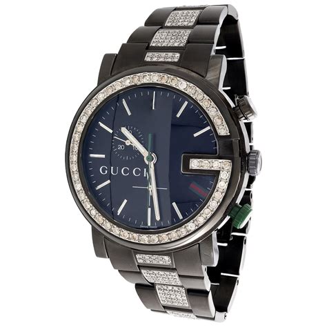 mens gucci watches on sale|men's Gucci watch diamond bezel.